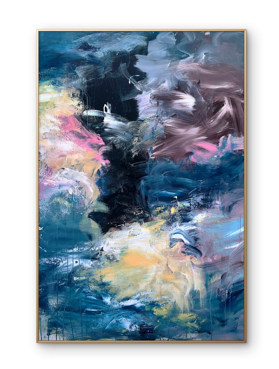 Echoes Beneath The Waves By Theodor Anghel, 40 X 60, Artwork For Sale On Artfinder