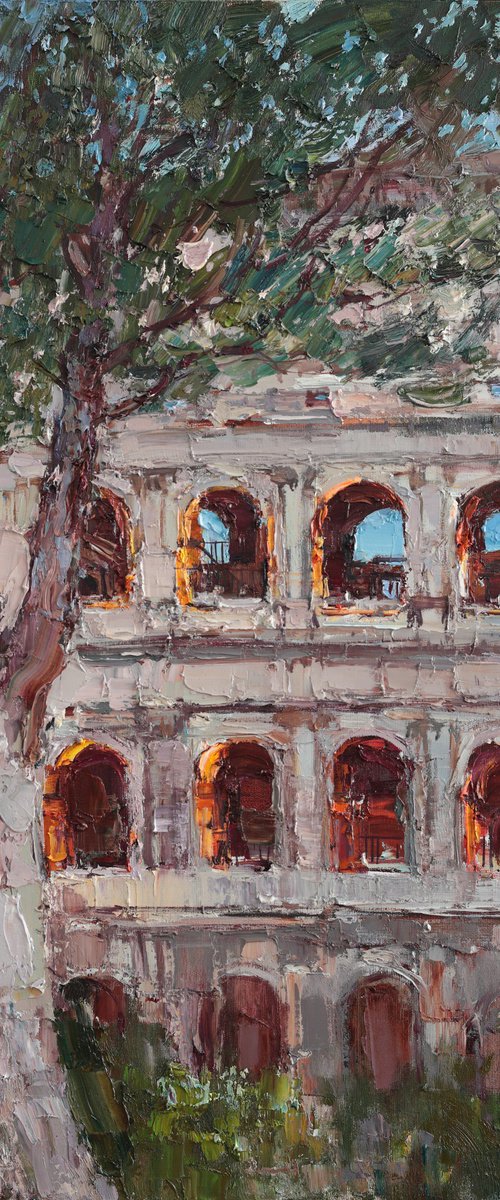 Evening Glow of the Colosseum by Anastasiia Valiulina