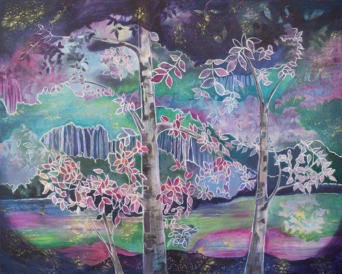 Lilac & Violet Reflections by Eliry Arts