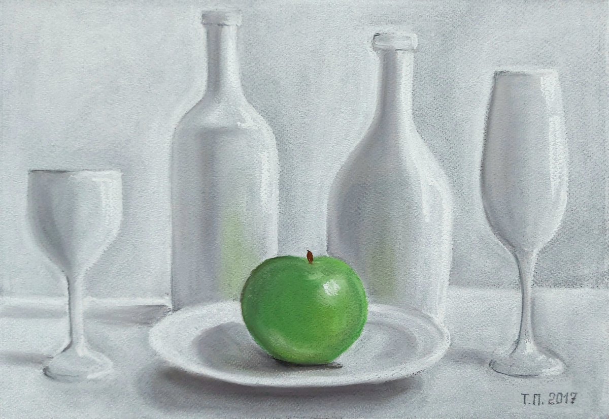 Green on white by Tatiana Popova