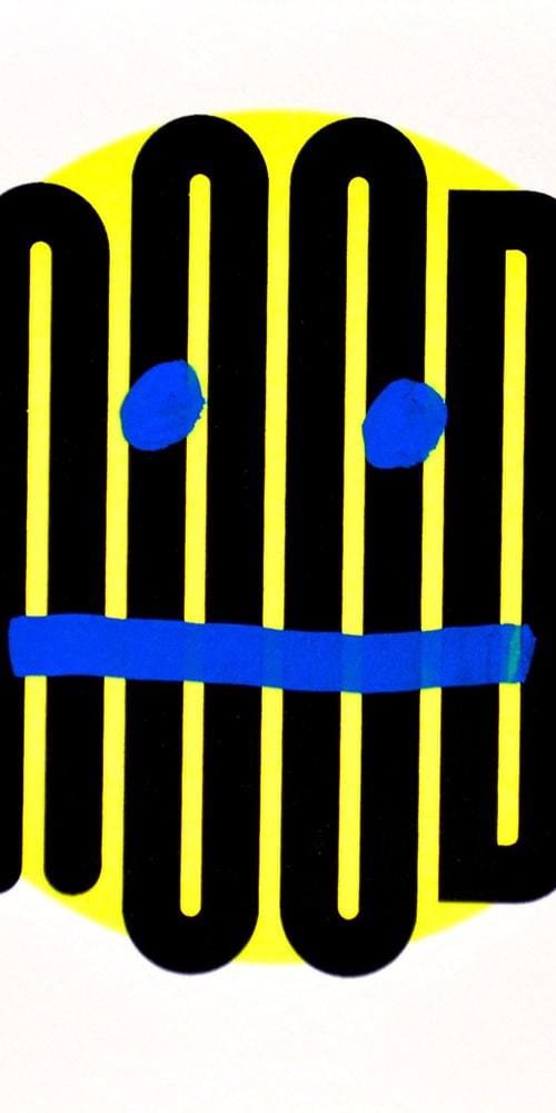 Mini Moods - Unimpressed (Yellow) by James Kingman