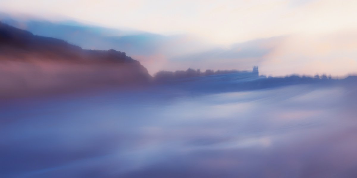 Landscape Photograph By Paul Nash, 24 X 12", St Uny Church, Original Artwork