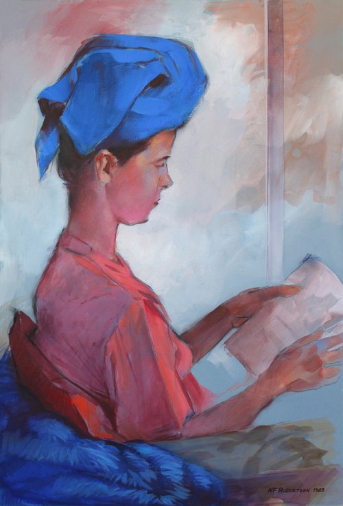 Girl Reading by Nicholas Robertson