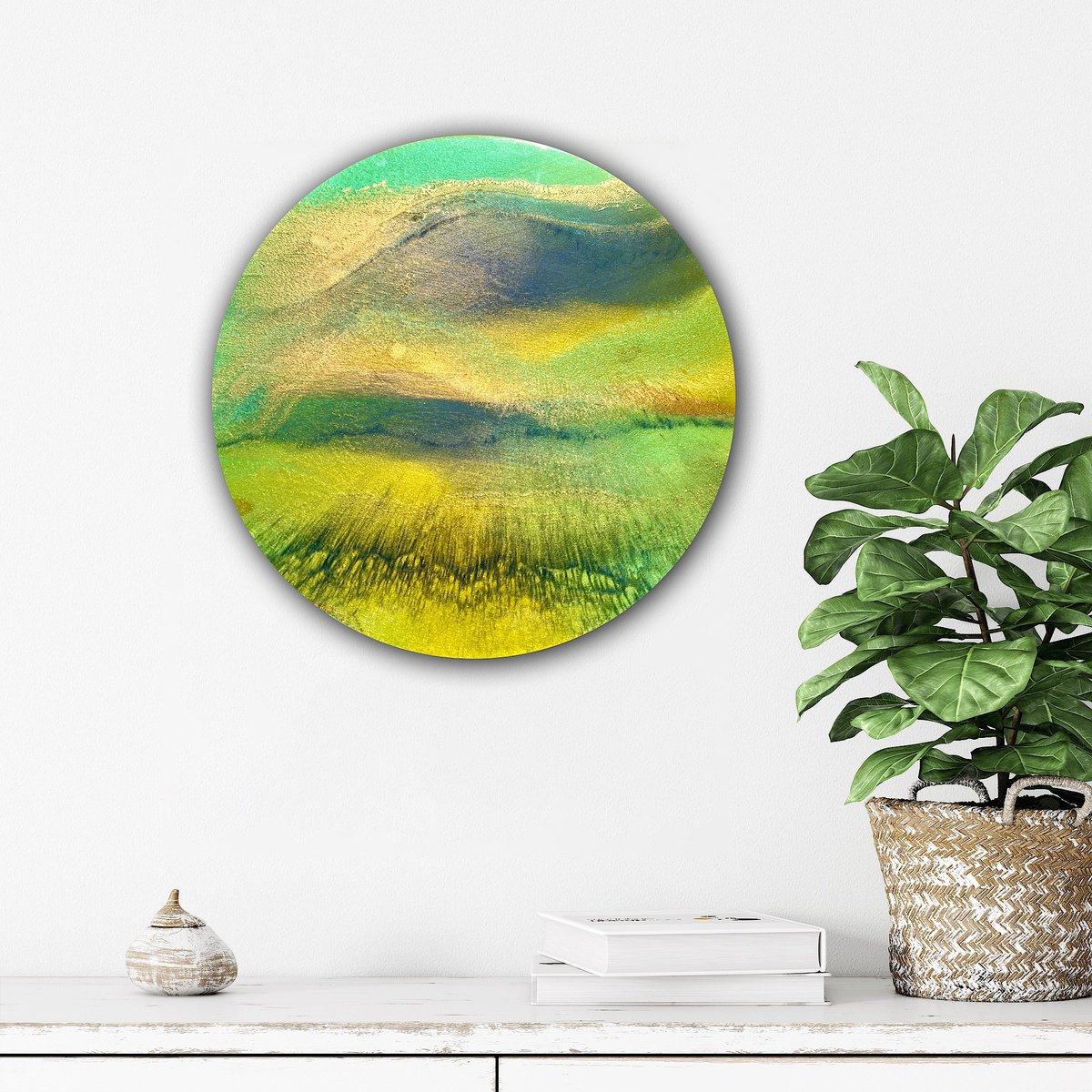 Abstract Painting By Ana Hefco, 18 X 18, Flying Over The Amazon, Original Artwork