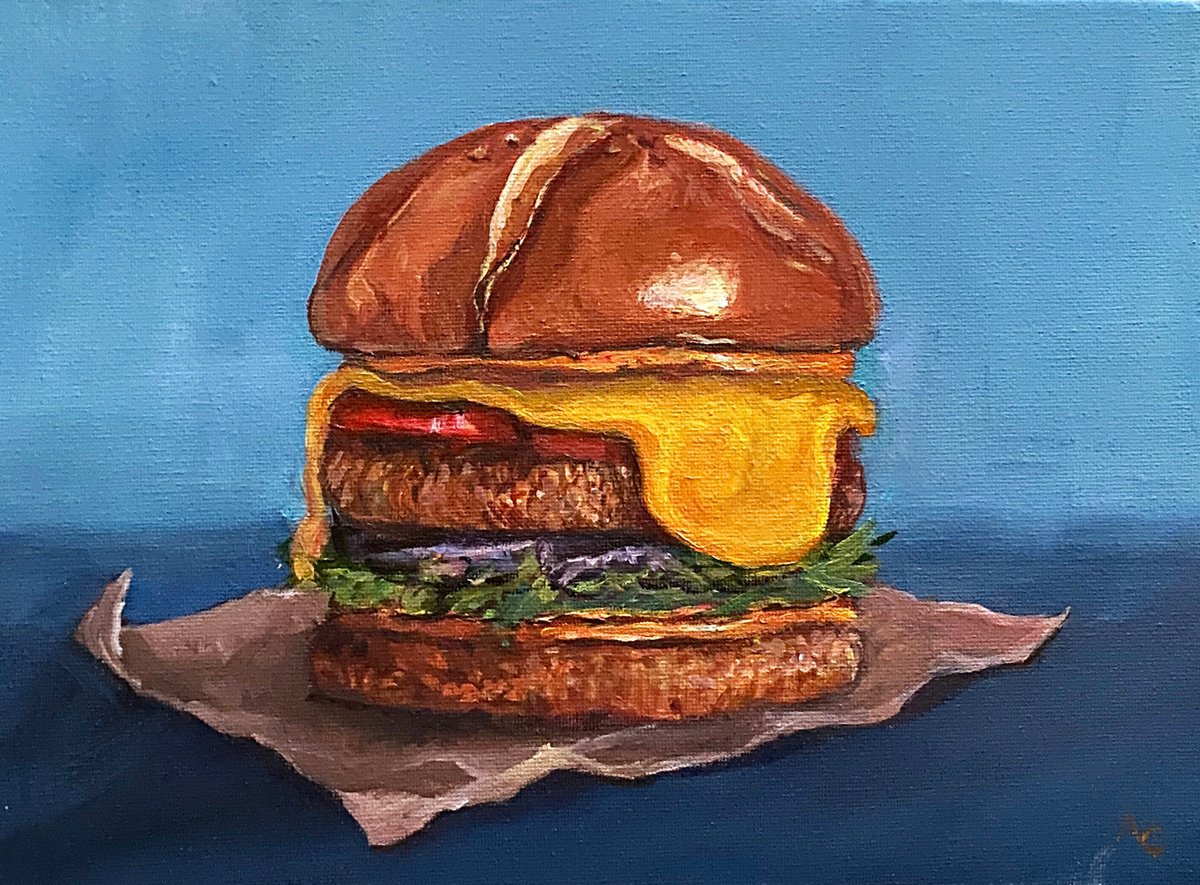 Cheeseburger on Lettuce by Arti Chauhan