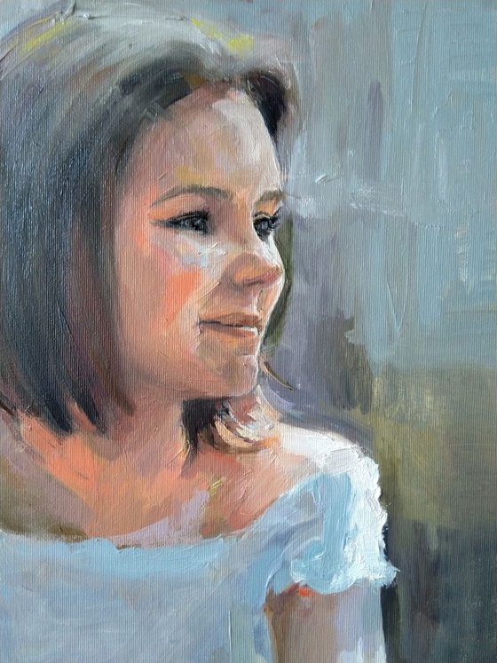 Midday(60x50cm, oil painting, ready to hang)