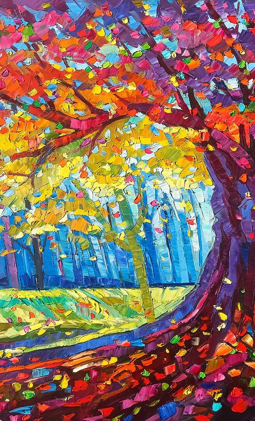 Golden season tree 6 by Vanya Georgieva