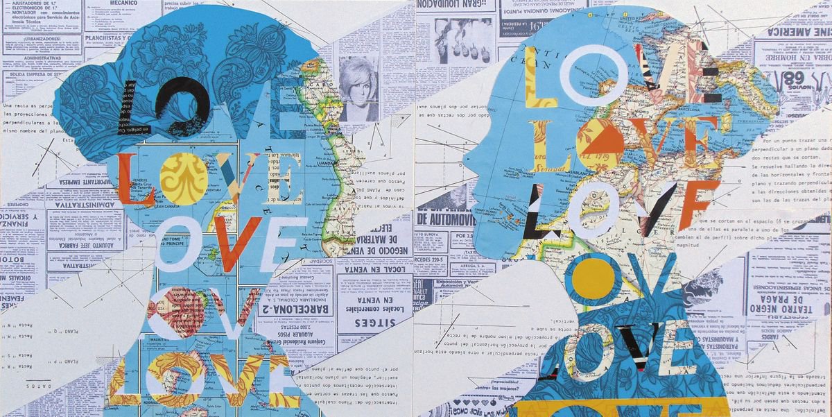 Urban And Pop Transport Collage By Manel Villalonga, 24 X 12", 170 Portrait, Original Artwork