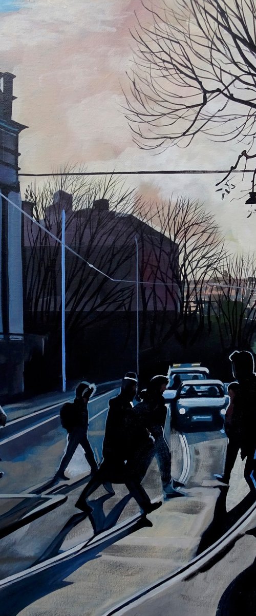 Tramlines At Trinity Dublin by Joseph Lynch