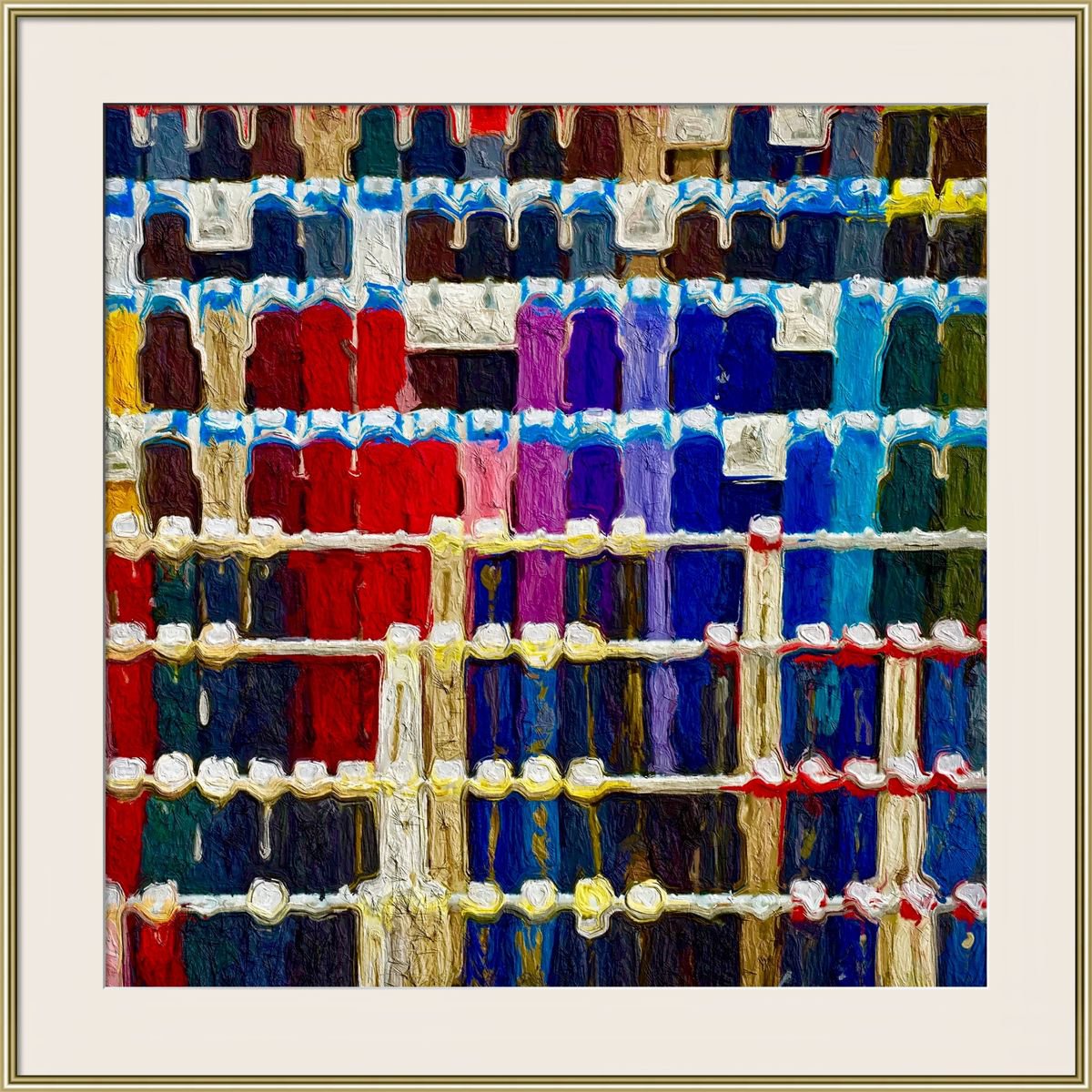 Abstract Giclee Print By Shabs Beigh, 20 X 20", The Taylor, Original Artwork