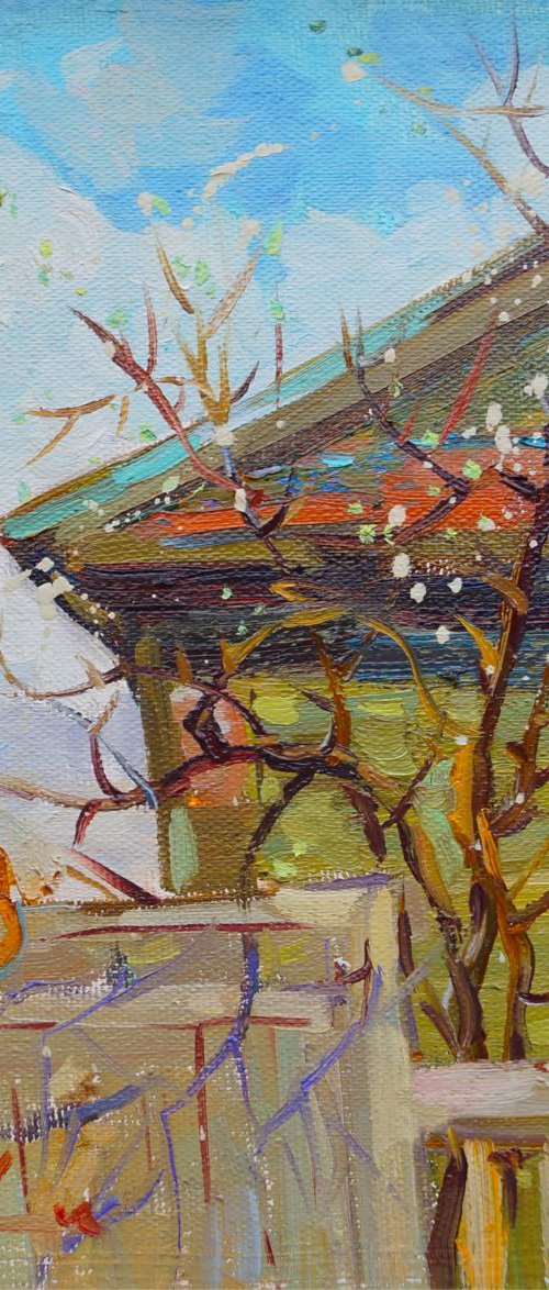 Spring in the Molodeznaya street by Yuliia Pastukhova
