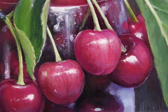 "Cherries in a glass"