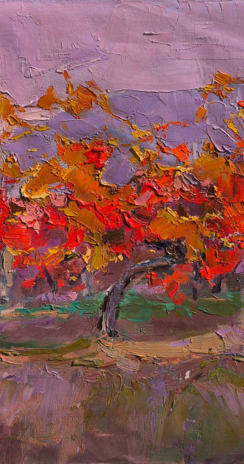 Red Vineyards by Alexander Shandor