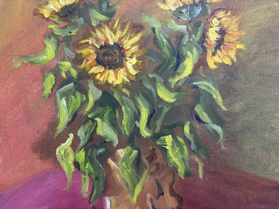 Sunflowers still life