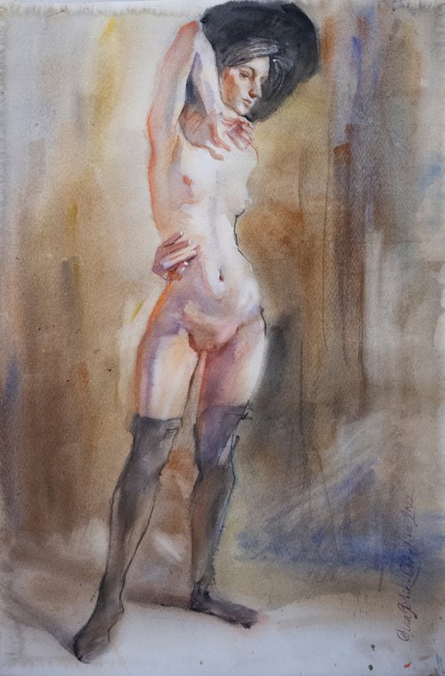 Nude model "Salut, Egon" by Irina Bibik-Chkolian