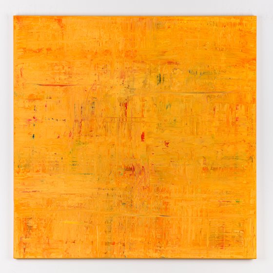 Orange abstract painting DU174