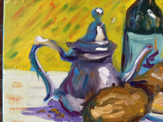 French Feast: Wine, Cheese, and Flowers