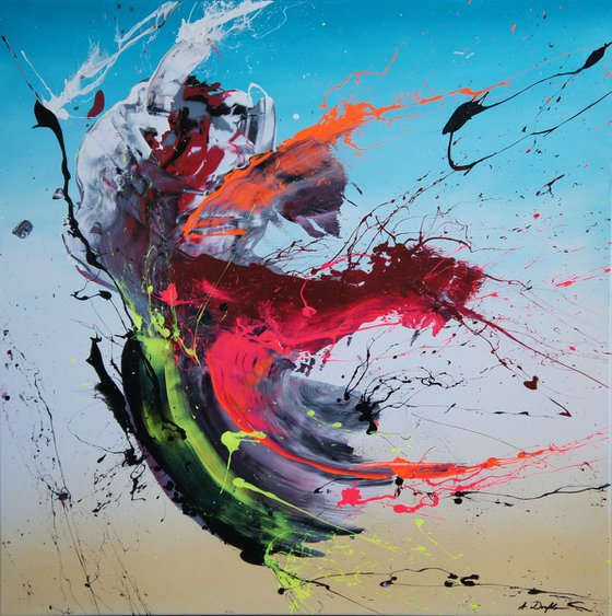 Beauty Punch I (Spirits Of Skies 081022) - 90 x 90 cm - XXL (36 x 36 inches)