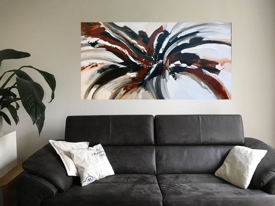 Landscape in burned sienna