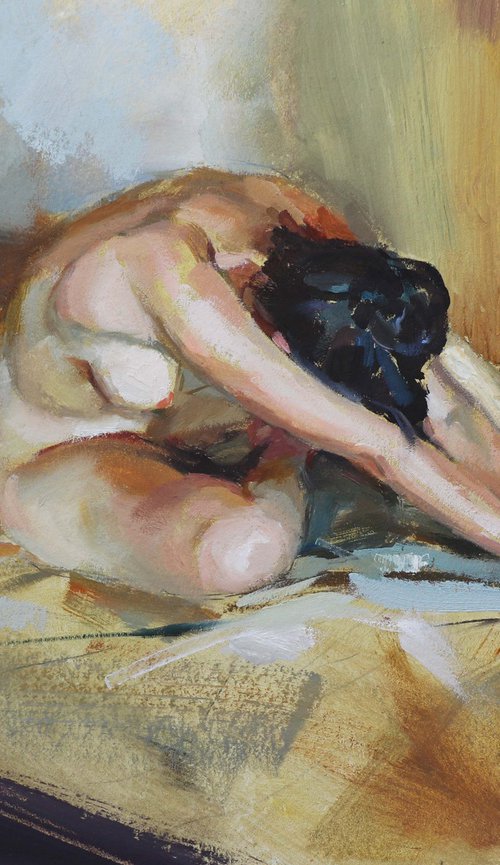 Study of a Nude Female Figure by Igor Viksh