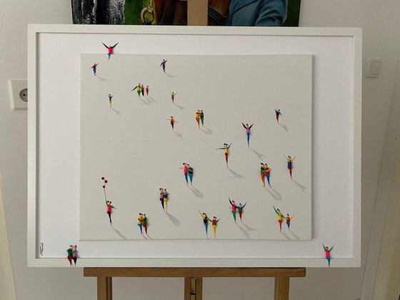 Action 3D. Freedom People. Eka Peradze Art.