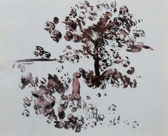 Landscape in pink