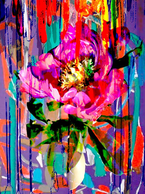 Abstract Flowers 4 by Alex Solodov