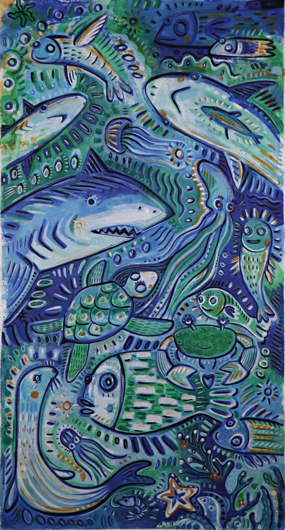 UNDERSEA WORLD 115x215cm