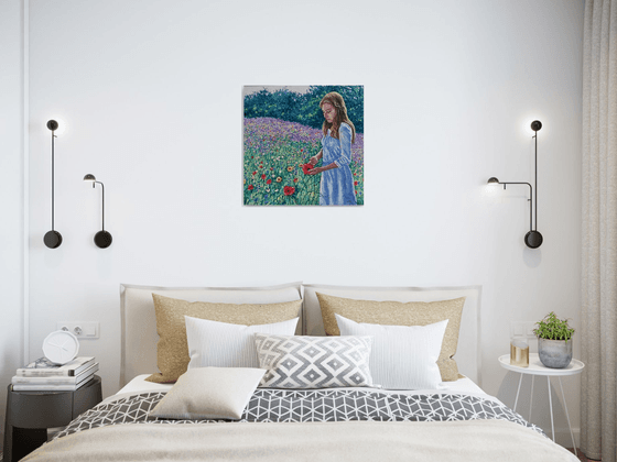 Summer Dreaming - girl in meadow