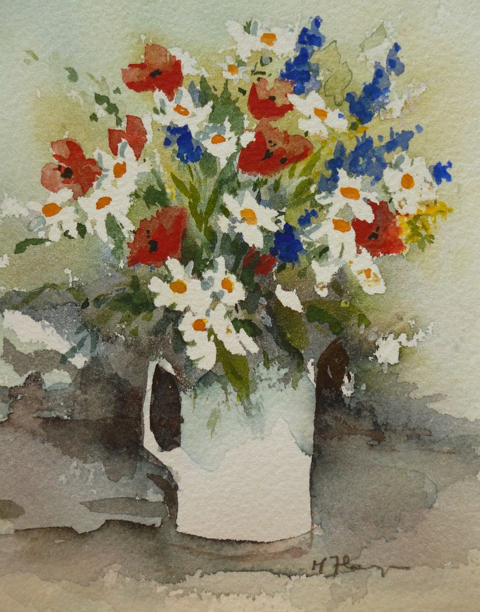 A Jug of Wild Flowers by Maire Flanagan