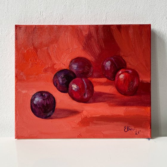 Still Life with plums