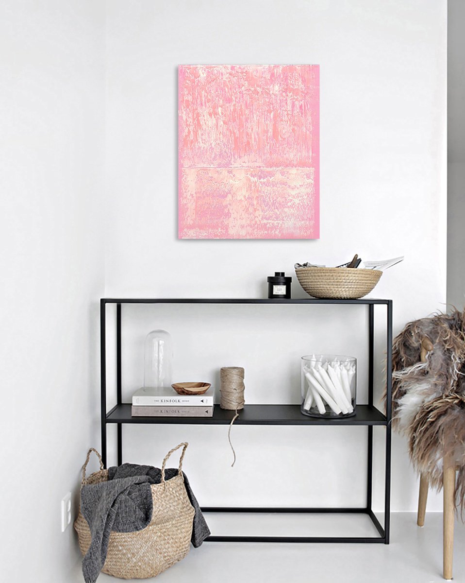 Abstract Oil Painting By Nataliia Sydorova, 26 X 31", Spring Blossom, Original Artwork