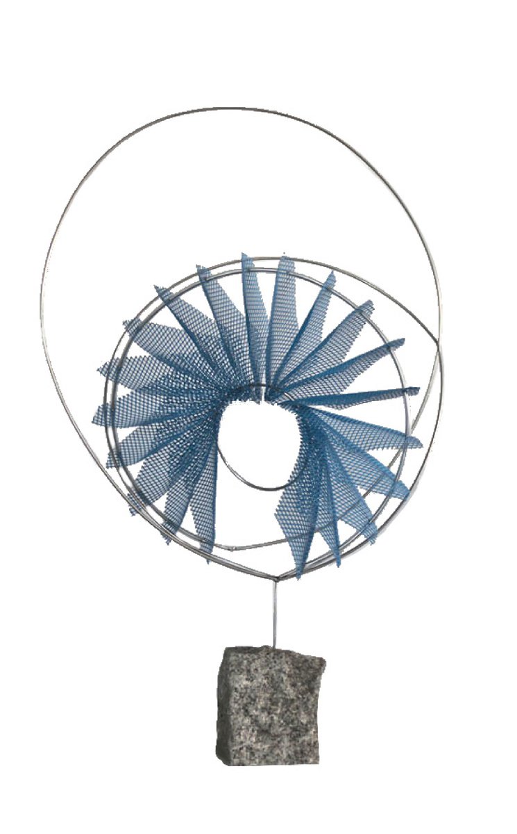 Geometric Abstract Sculpture By Evgeniq Ivanova, 16 X 24, Evolution Vii, Original Artwork