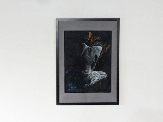 Dry Pastel Figure Study