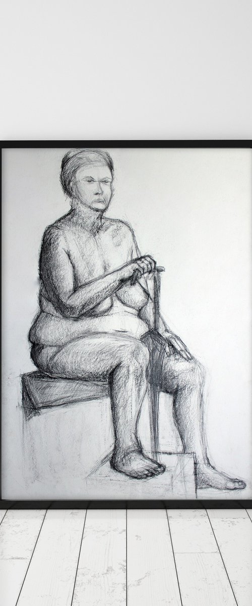 Woman with an Umbrella by Pamela Rys