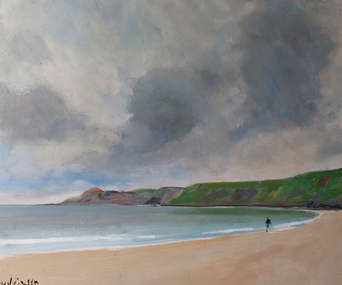 Runswick Bay Looking South by Malcolm Ludvigsen