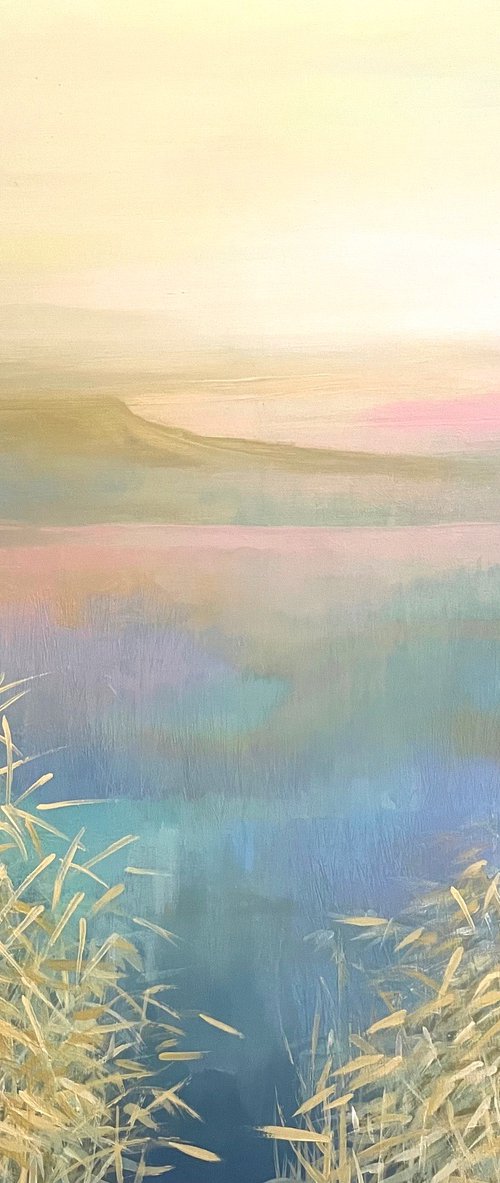 Daybreak Over Still Water by Oksana Vasylyeva