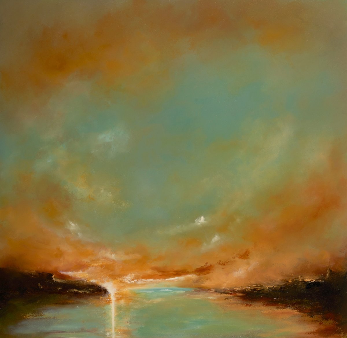 Sunset Between Lands, Thailand By Rolf Marriott, 24 X 24, Artwork For Sale On Artfinder