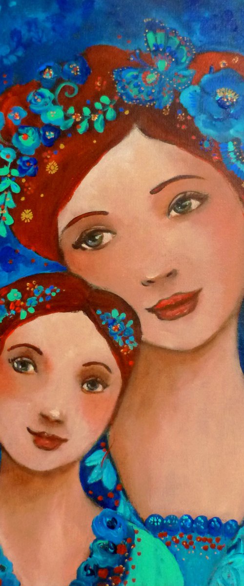 Elles, toujours... 30 x 40 cm . by Loetitia Pillault
