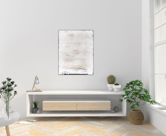 White abstract painting WP419