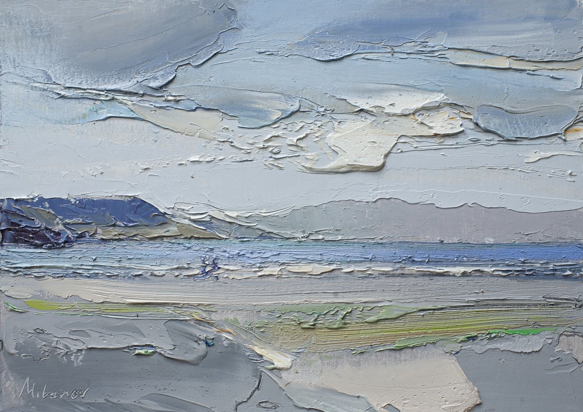 Impressionistic Landscape Oil Painting By Stojan Milanov, 14 X 10", 