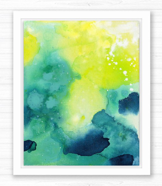 Magical Tranquility -  Minimal Abstract Painting  by Kathy Morton Stanion