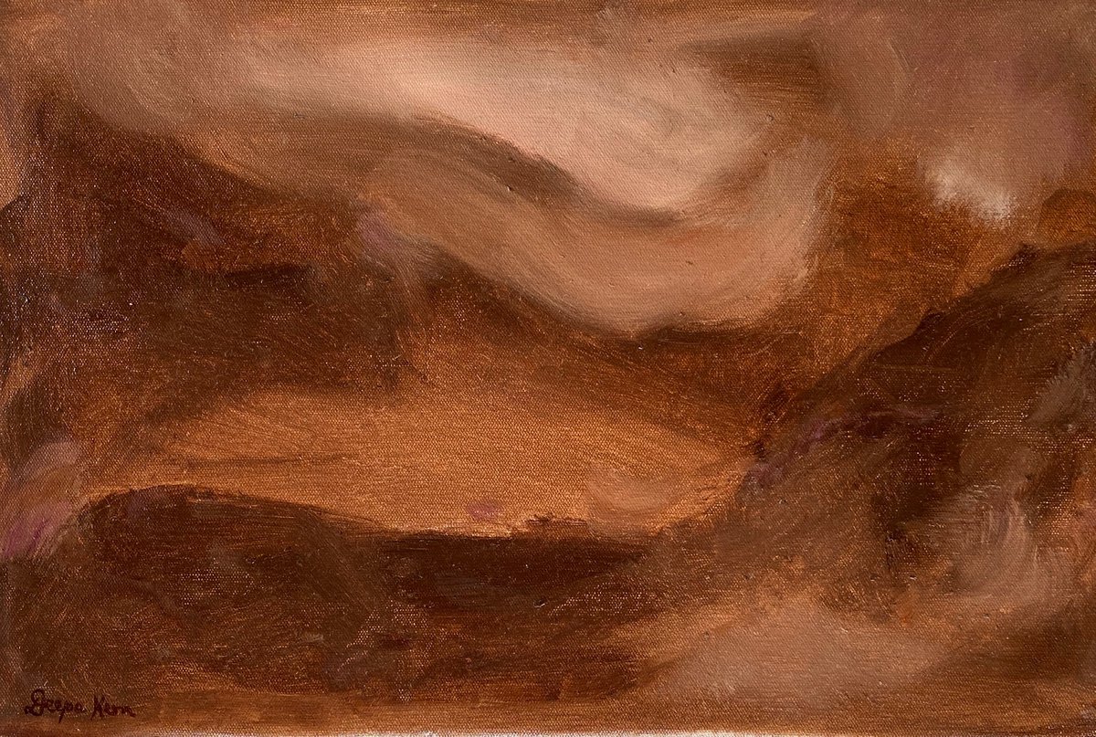 Washed with Light, Abstract Landscape by Deepa Kern