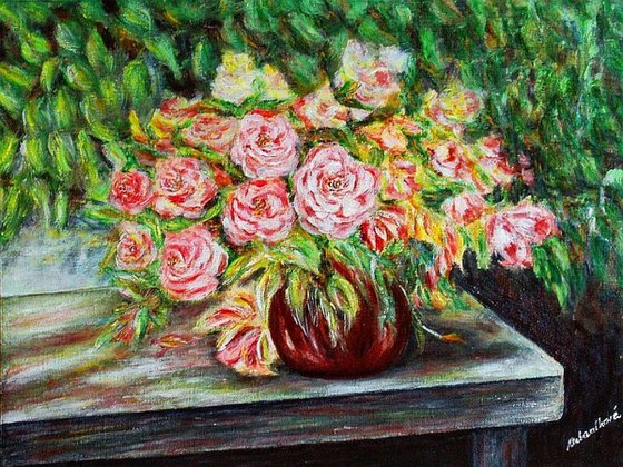 Still life with rose ..