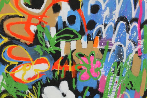 Flowers 130 X 130 CM / 51,18 Х 51,18 INCH