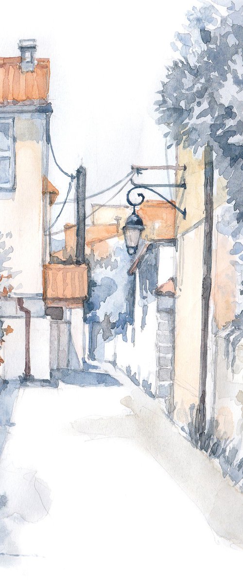 Old Street of Saint-Tropez by Tatiana Alekseeva