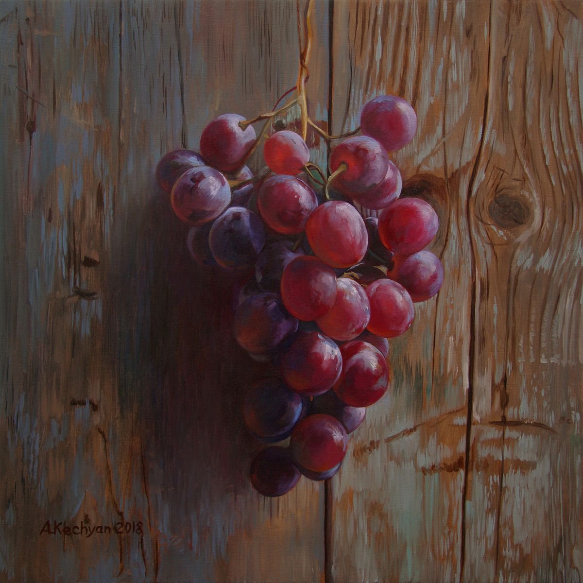 Red Grapes Oil Painting By Albert Kechyan Artfinder   Fd7bf56435814e58b8620f739e4c4986 Opt 