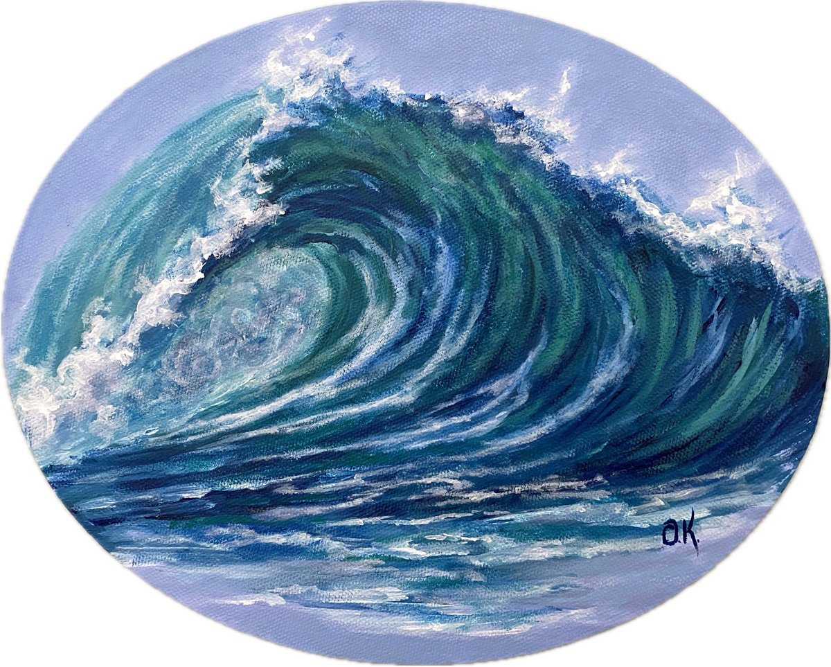 lapping wave by Olga Kurbanova