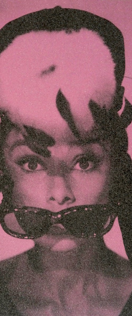 Audrey Hepburn-Pink by David Studwell