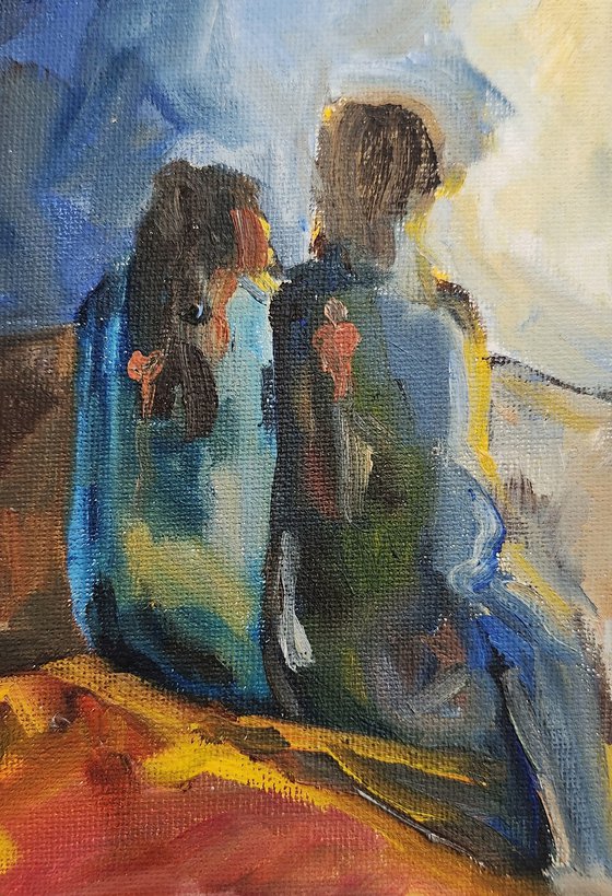 "By Your Side" - Figurative - Abstract